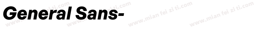 General Sans字体转换